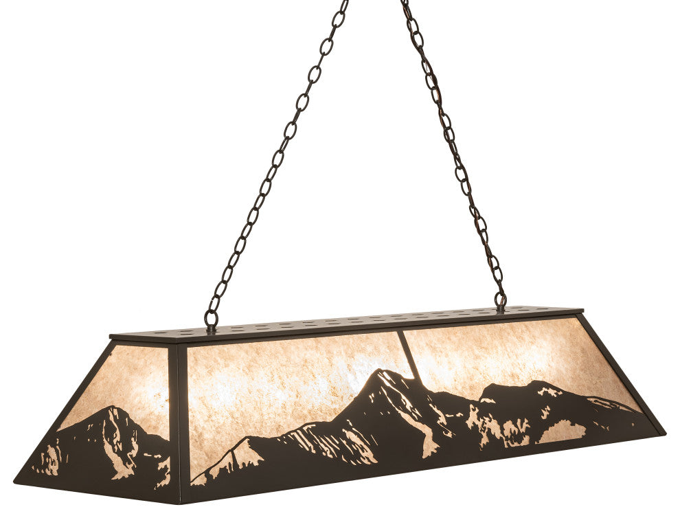 61 Long Mountain Range Oblong Pendant