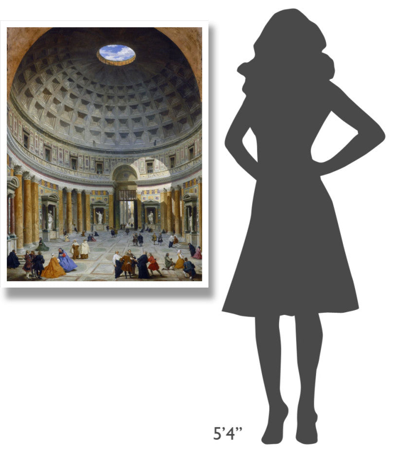 "Interior of the Pantheon, Rome, c. 1734" Paper Art, 32"x42"