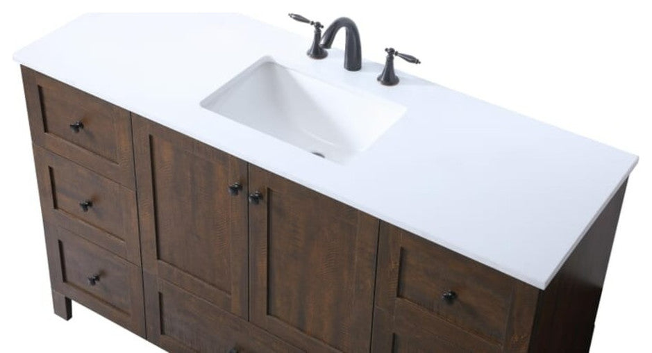 Elegant Lighting VF2854 Soma 54" - Natural Oak