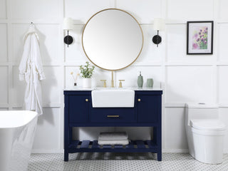 Home Living 22" Farmhouse Blue-Light Bathroom Vanity
