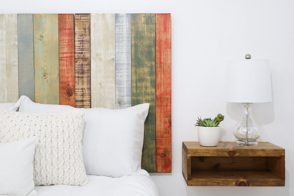 Handcrafted Headboard, Hanger Style, Retro Mix, King