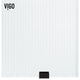 VIGO Elan E-Class 56" to 60" W x 66" H Frameless Sliding Tub Door, Fluted Glass, Right
