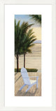 "Palm Beach Retreat Panel I" Framed Digital Print by Diane Romanello, 17"x29"