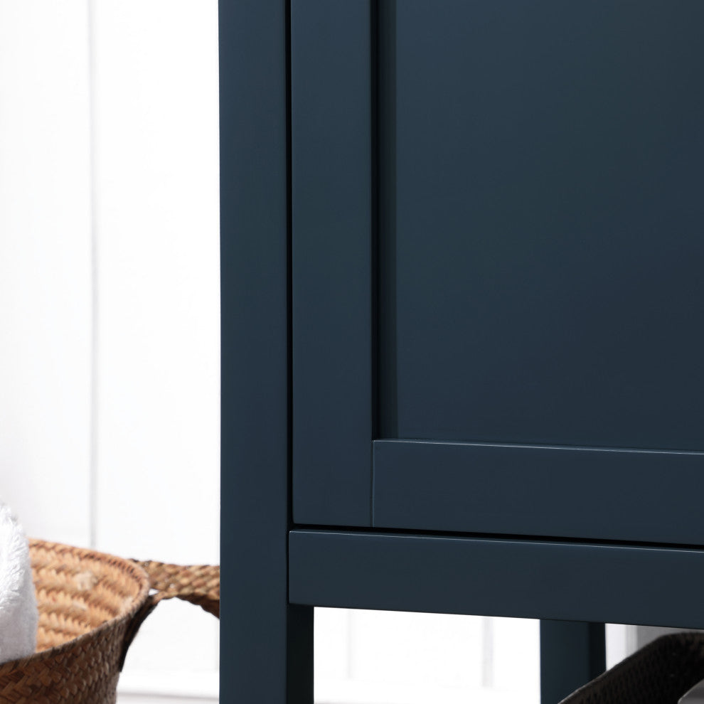 Ove Decors Stanley 42" Single Sink Bathroom Vanity, Midnight Blue