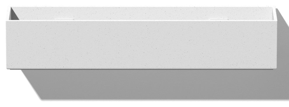 Veadek Geo Series Hanging Planter, White, 16", 1 Pack