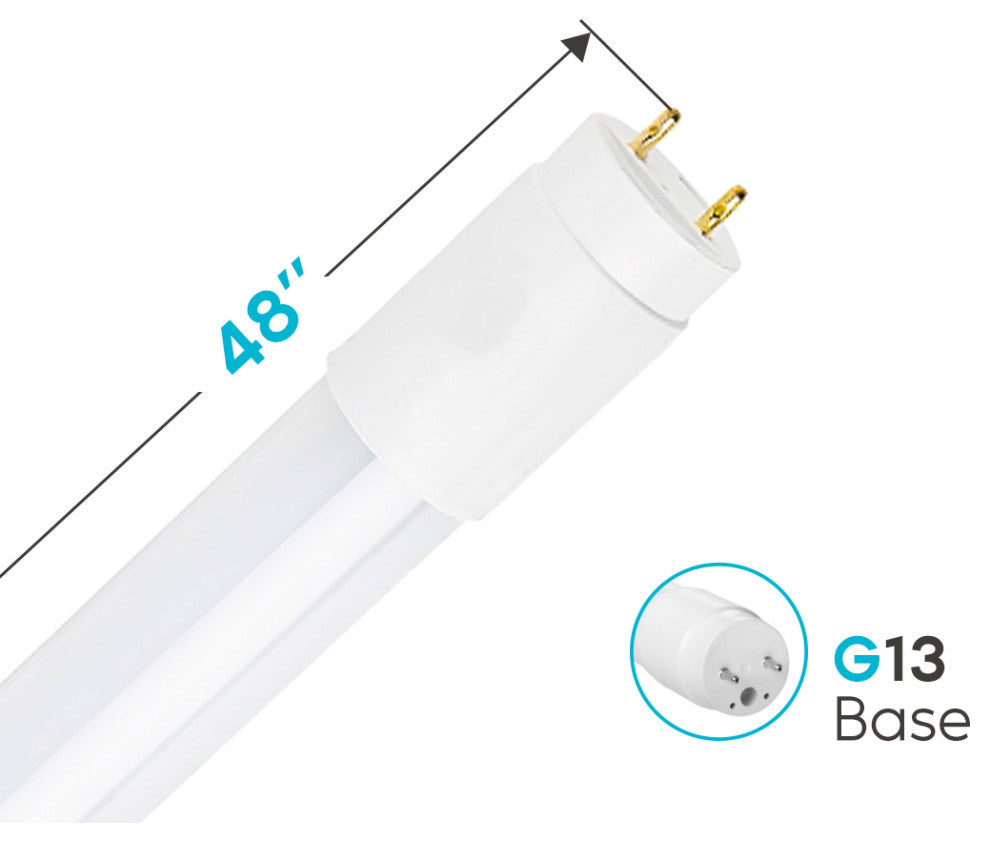 4FT LED Tube Light T8 18W 6500K Daylight 2200lm 6-Pack