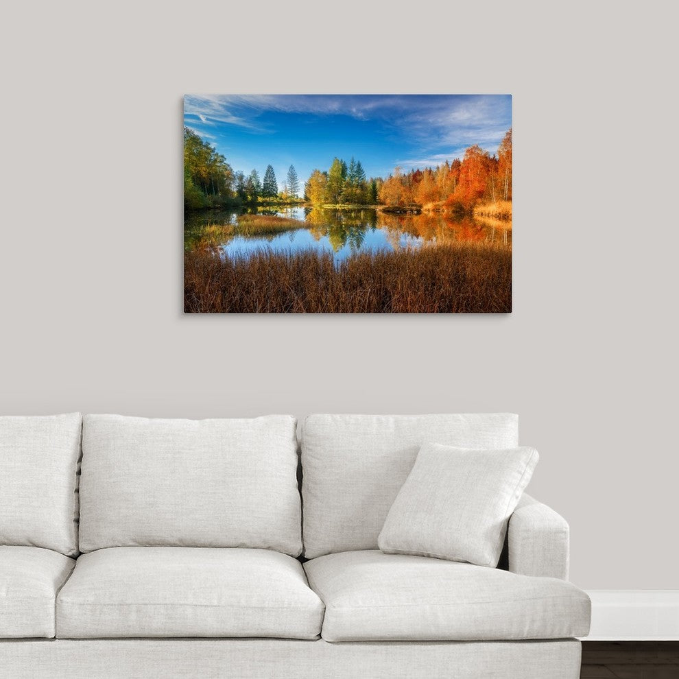 "Golden Dream" Wrapped Canvas Art Print, 36"x24"x1.5"