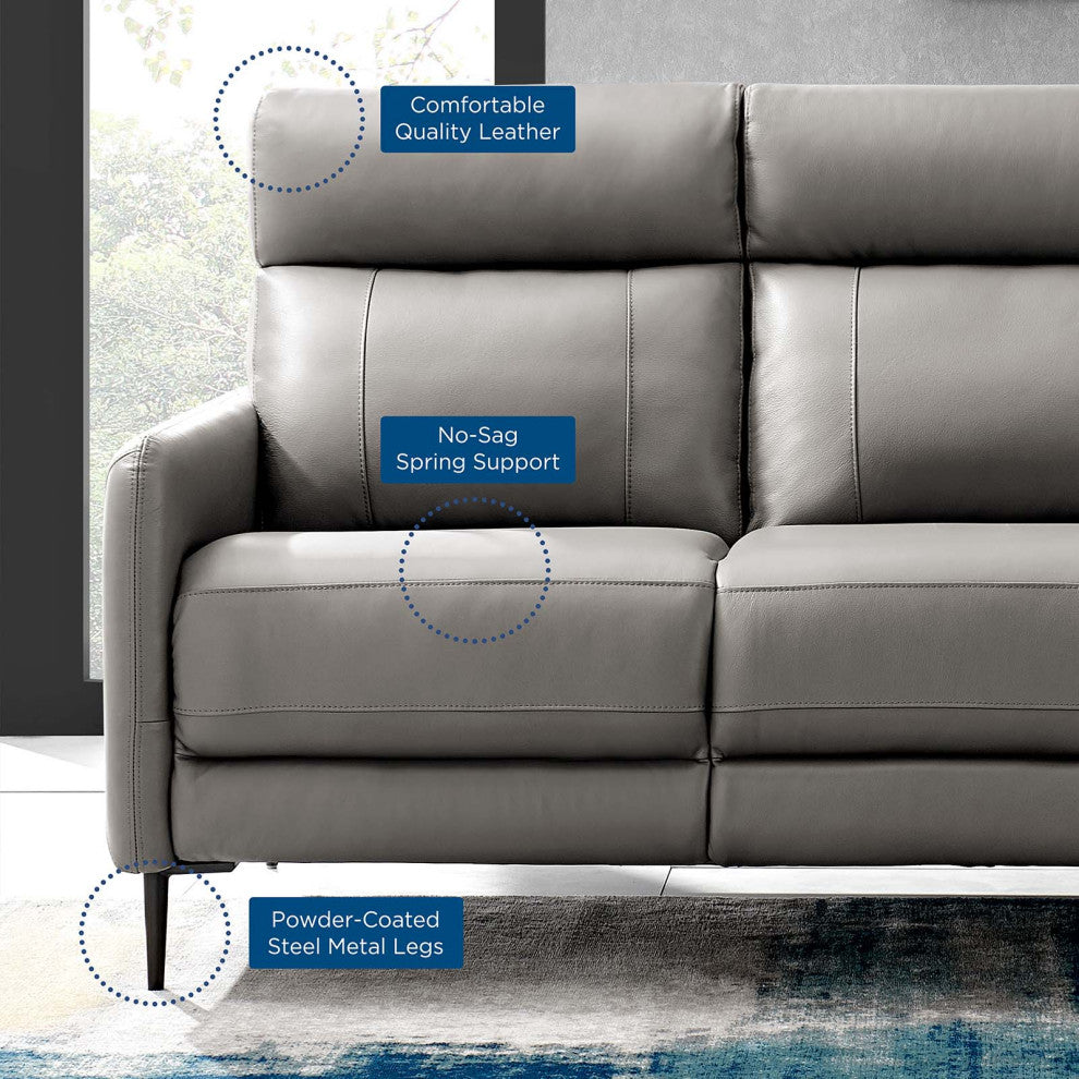 Sofa, Leather, Gray, Modern, Living Lounge Room Hotel Lobby Hospitality