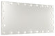 Hollywood Glow Panorama Extra Wide Vanity Mirror, Glossy White, Frosted Led