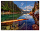 Floating Lake in Mountain Lake, Landscape Canvas Art Print, 36x28, 3 Panels