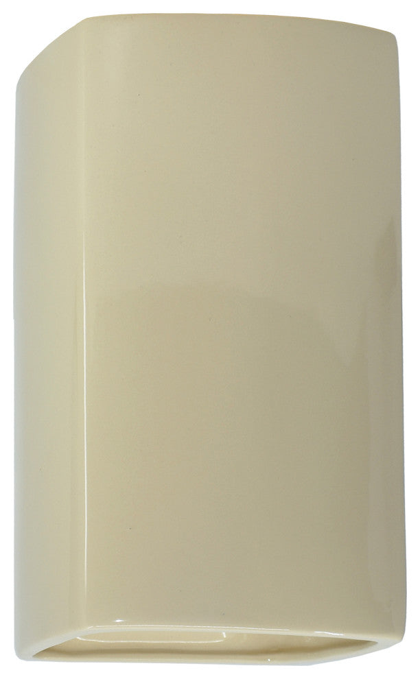 Ambiance, Small ADA Rectangle, Closed Top Wall Sconce, Vanilla Gloss
