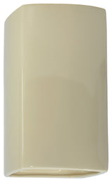 Ambiance, Small ADA Rectangle, Closed Top Wall Sconce, Vanilla Gloss