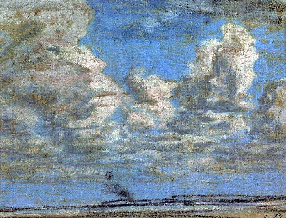 Eugene-Louis Boudin White Clouds, 21"x28" Wall Decal Print