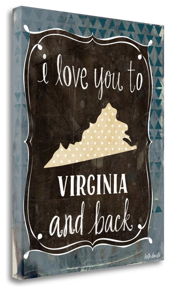 "Virginia And Back" By Katie Doucette, Giclee Print on Gallery Wrap Canvas