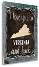 "Virginia And Back" By Katie Doucette, Giclee Print on Gallery Wrap Canvas
