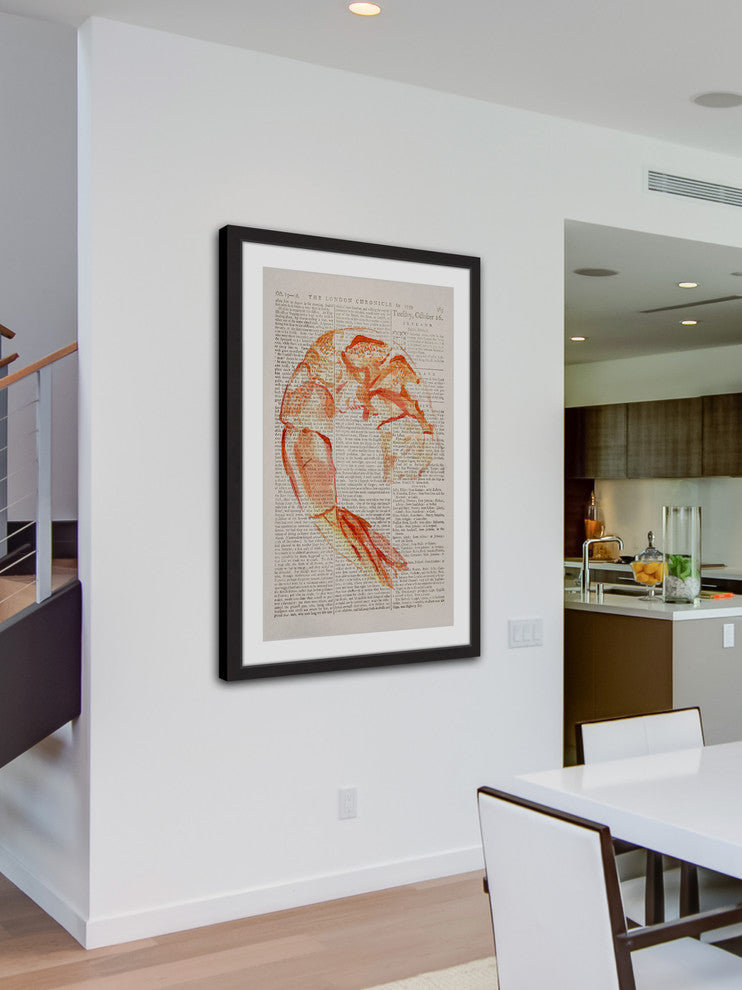 "Historical Crevette" Framed Painting Print, 30"x45"