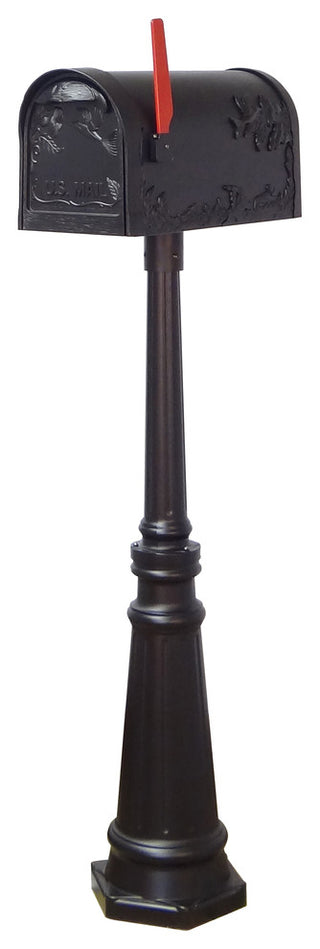 Hummingbird Curbside Mailbox With Locking Insert and Tacoma Mailbox Post