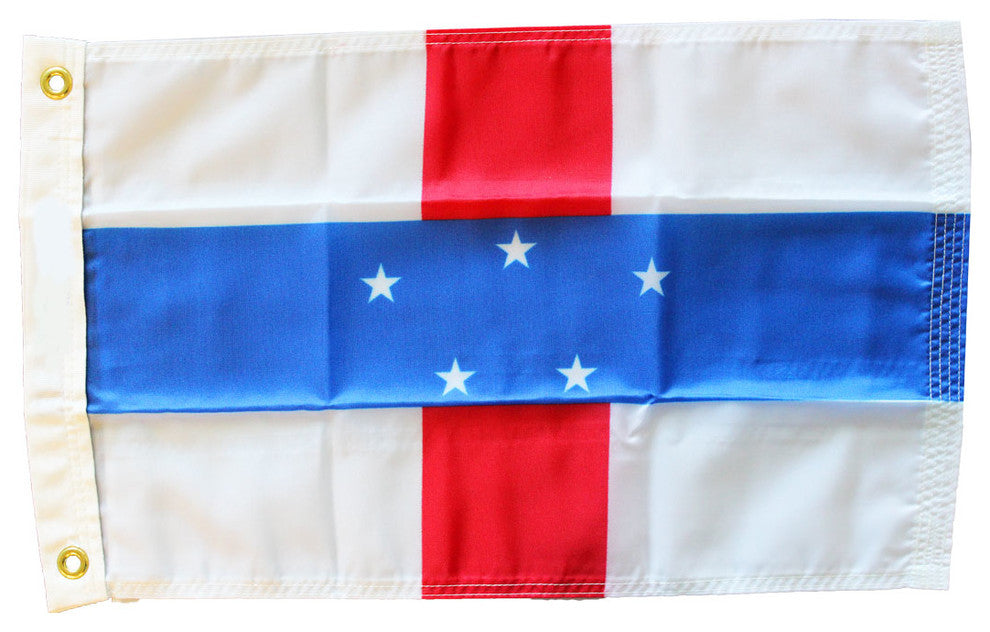 Netherlands Antilles, 12"x18" Nylon Flag