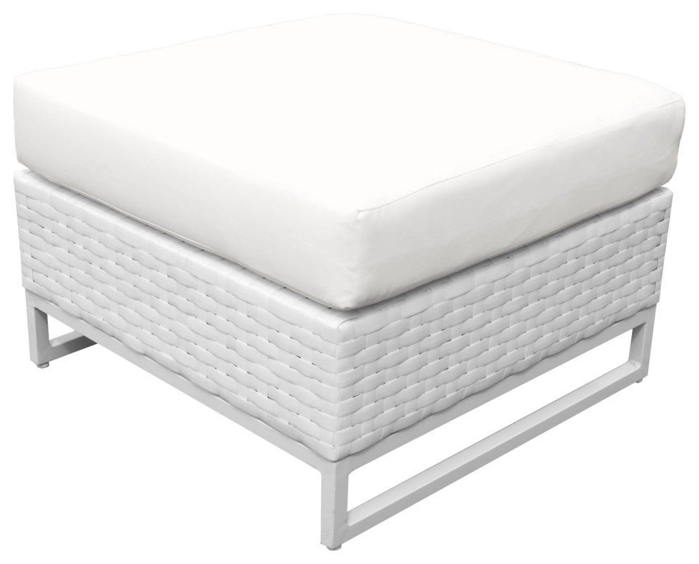 Miami Ottoman Sail White