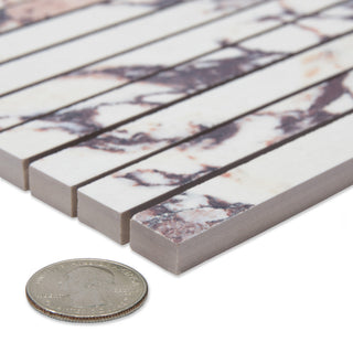 Touche Brick Stacked Rubis Porcelain Floor/Wall Tile