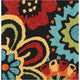 Surya Storm SOM-7707 2'6"x8' Rug, Black/Burnt Orange/Sky Blue