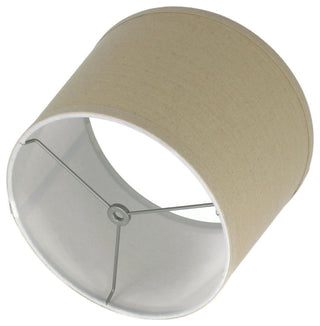 French Drum Lamp Shade, 10x12x8.5", Natural