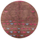Ahgly Company Indoor Round Mid-Century Modern Area Rugs, 4' Round