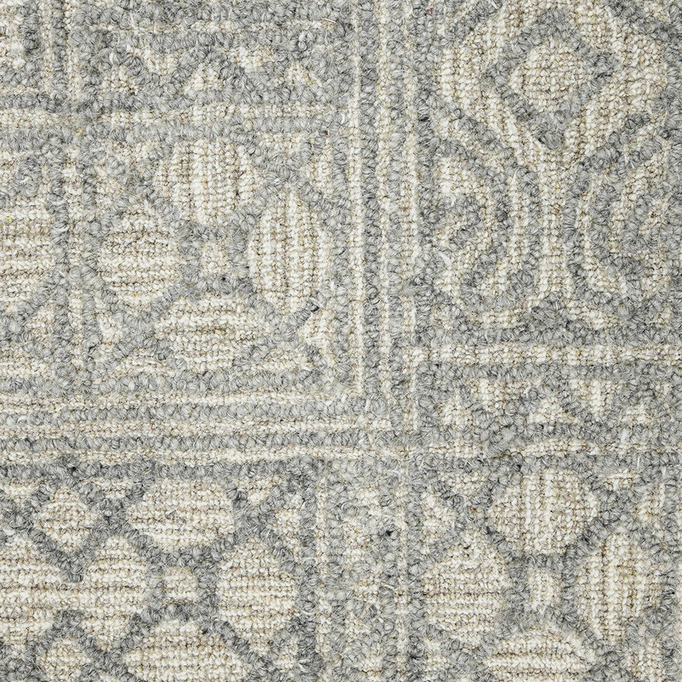 Berlin Wishek Area Rug, Gray, 8' x 10', Geometric