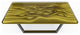 Modern Bubbles Coffee Table, Gold, W: 31.5" 80cm X L: 63.0" 160cm