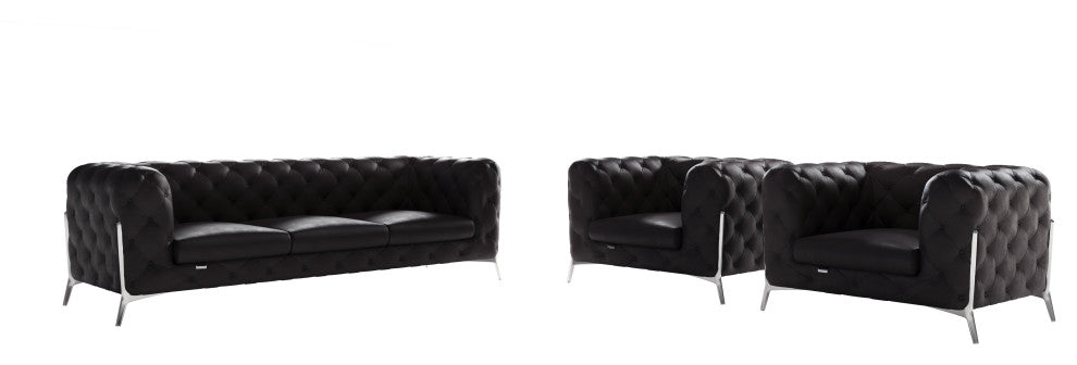 Angelica Italian Leather 2 Chair Set