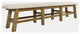 Telluride Rustic Farmhouse Solid Wood 85 Upholstered Dining Bench