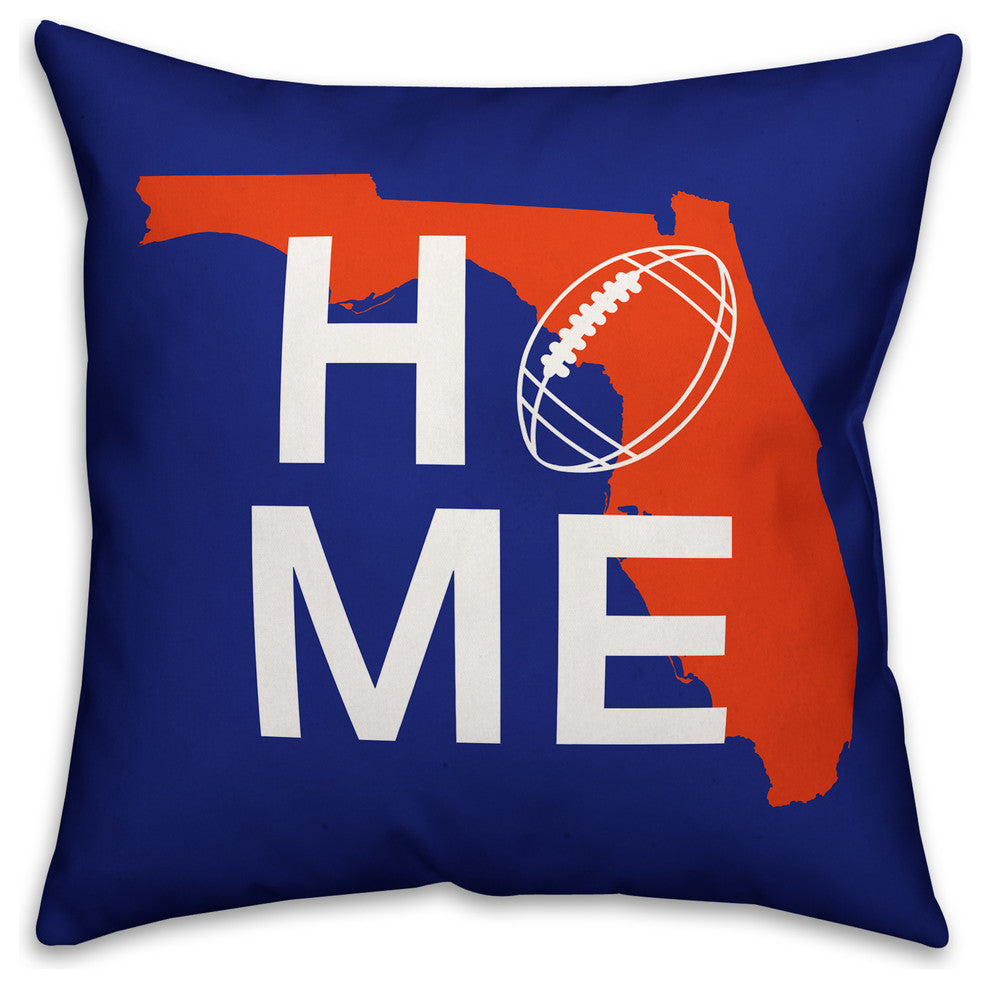 Florida Home Football Outdoor Throw Pillow
