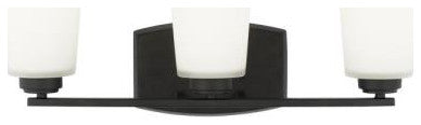 Sea Gull Franport 3-Light Bath Vanity Midnight Black
