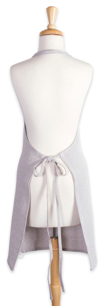 DII Stone Brown Solid Chambray Chef Apron
