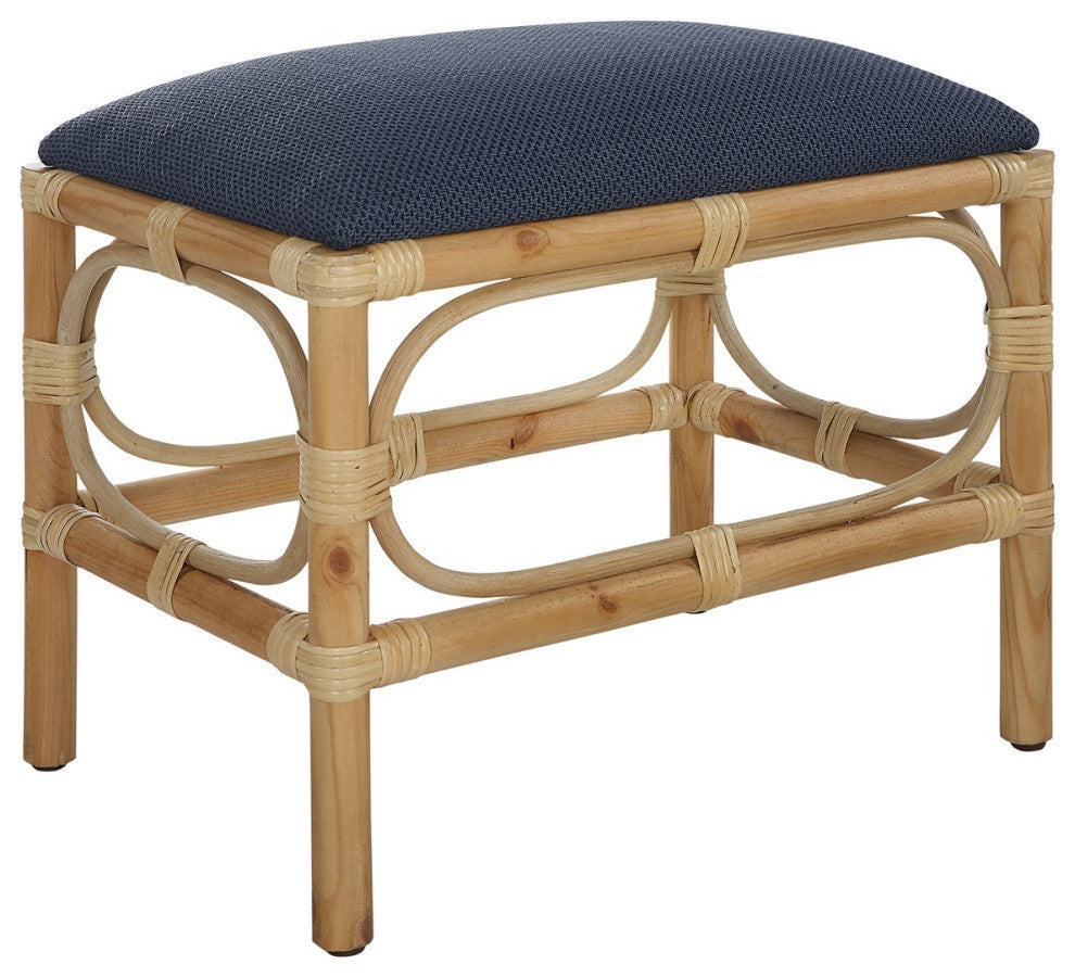 Uttermost Laguna Small Navy Bench 23667