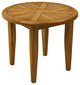 Round Teak Accent Table