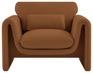 Sloan Saddle Velvet Fabric Chair