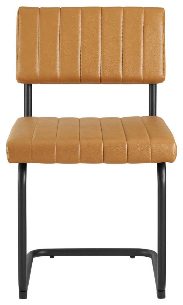 Parity Vegan Leather Dining Side Chairs Set of 2 - Thumbnail 2
