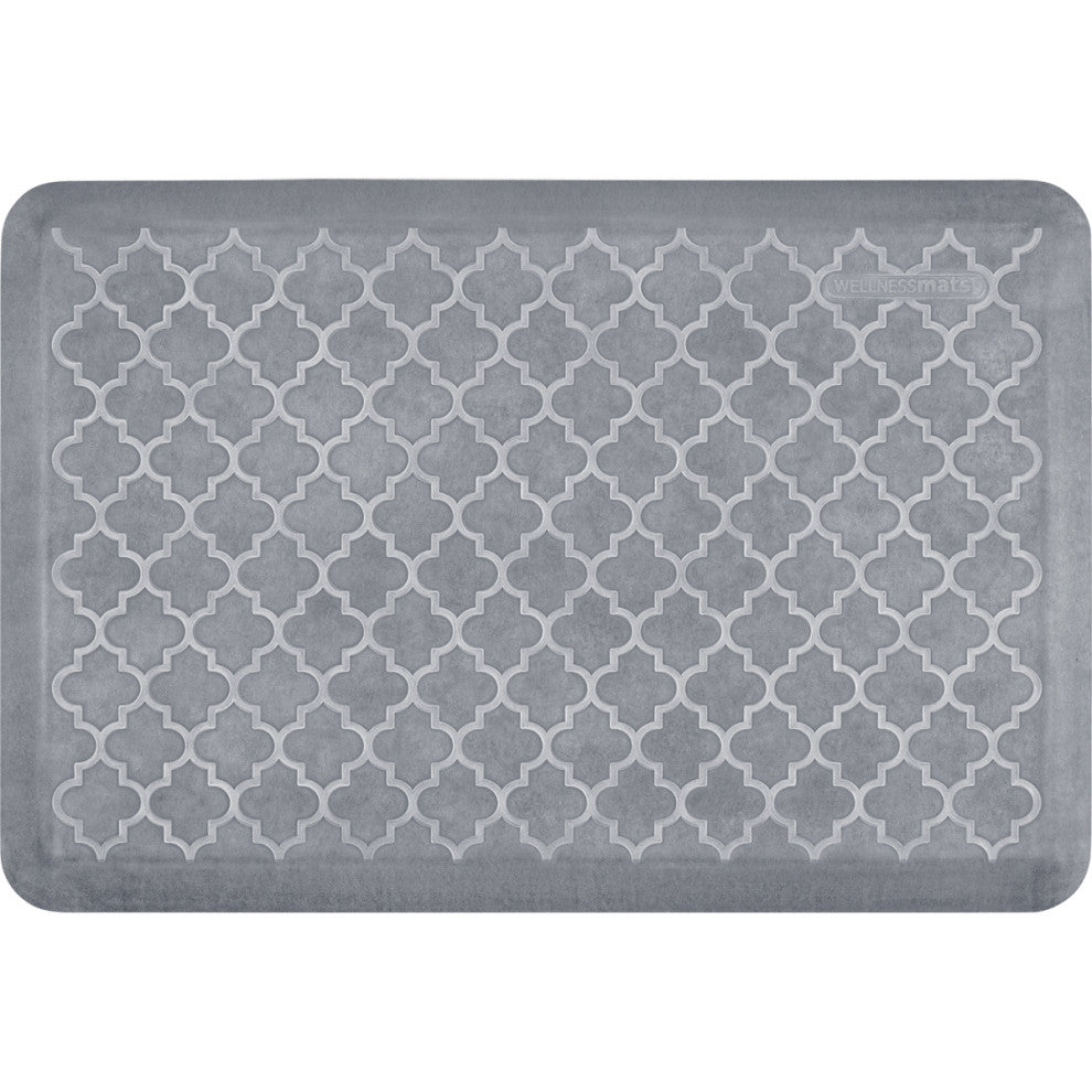 WellnessMats Premium Anti-Fatigue Mat Trellis Collection, Beach Glass, 36"x24"