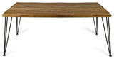 Eleanor Indoor 72" Rectangular Acacia Wood Dining Table