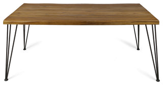 Eleanor Indoor 72" Rectangular Acacia Wood Dining Table