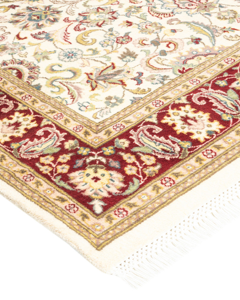 Mogul, One-of-a-Kind Hand-Knotted Area Rug Ivory, 4' 1" x 6' 7"