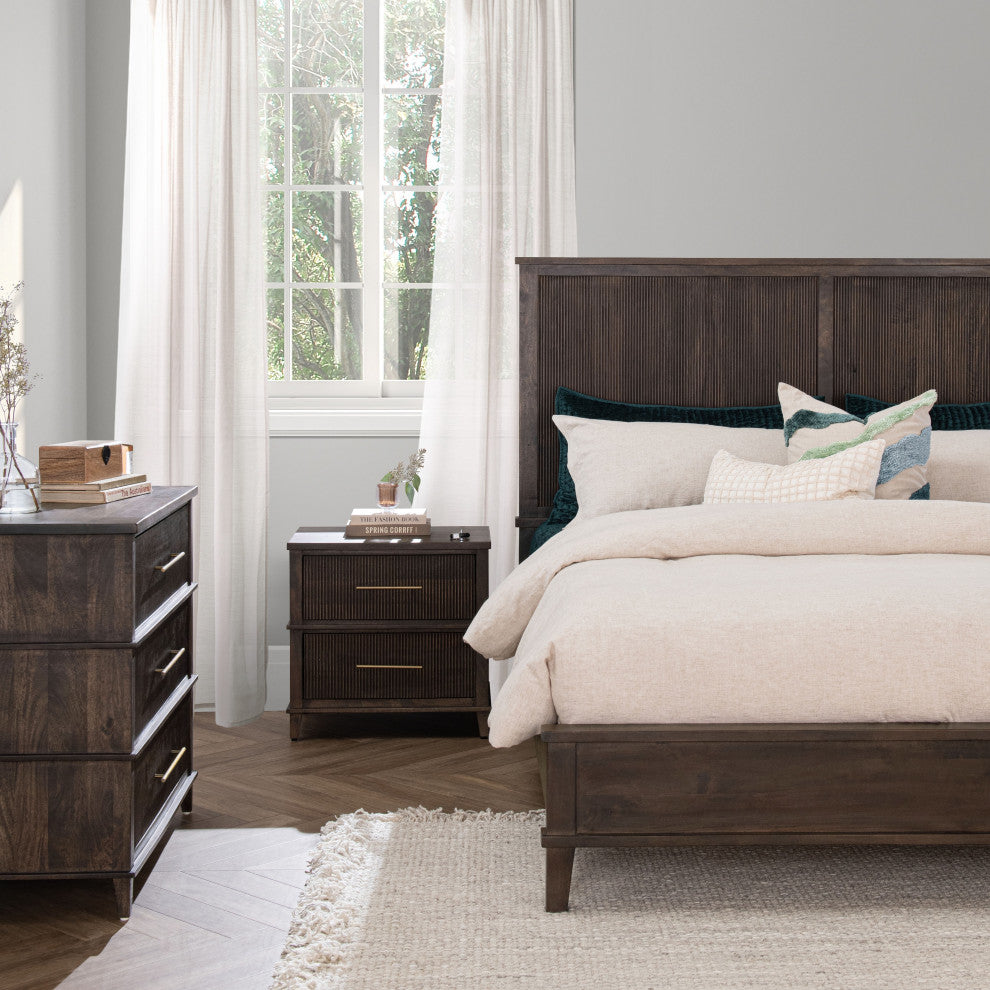 Westlake 2-Drawer Mango Wood Nightstand