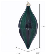 10" Emerald Candy Glitter Shuttle 2/Bag