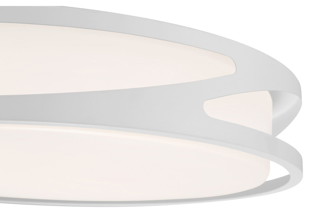 Access Lighting 49990LEDD-ACR Lucia 14"W LED Flush Mount Drum - White