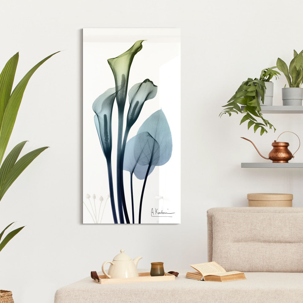 "Calia Lily" Frameless Free Floating Panel Graphic Wall Art, 24"x48"