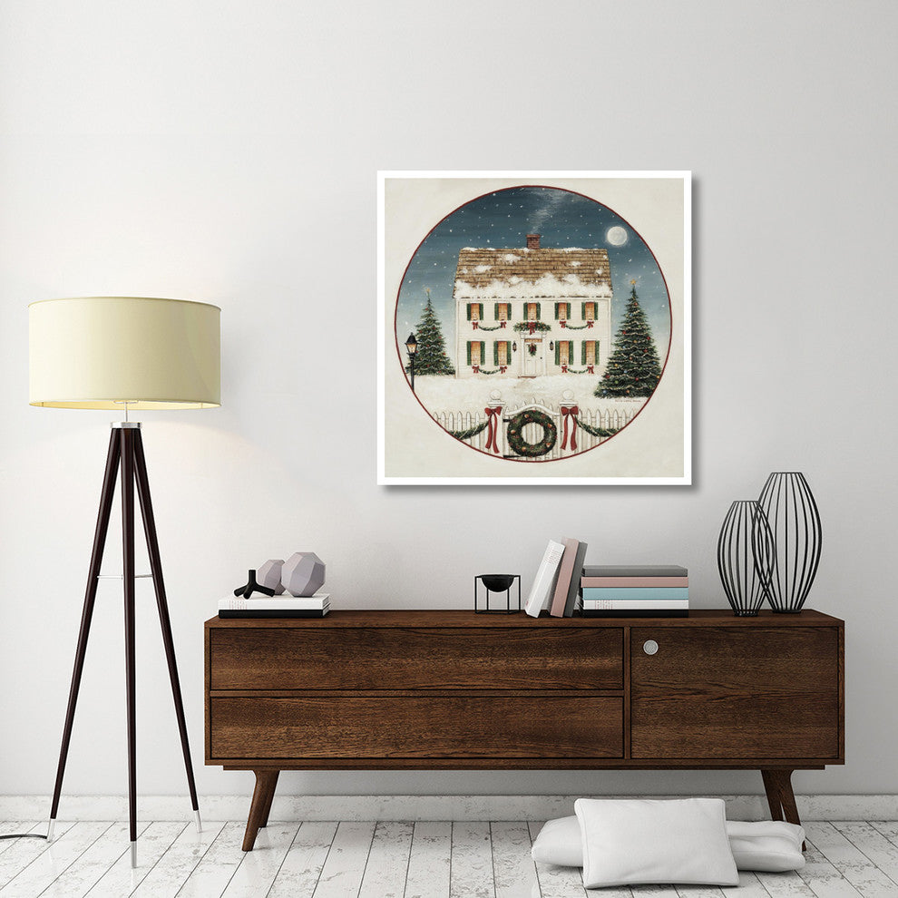 "Merry Lil House" Digital Paper Print by David Carter Brown, 42"x42"