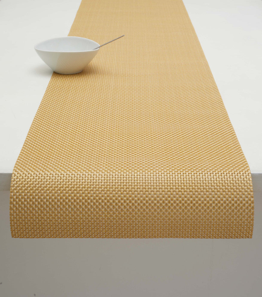 Basketweave Table Runner, Gilded