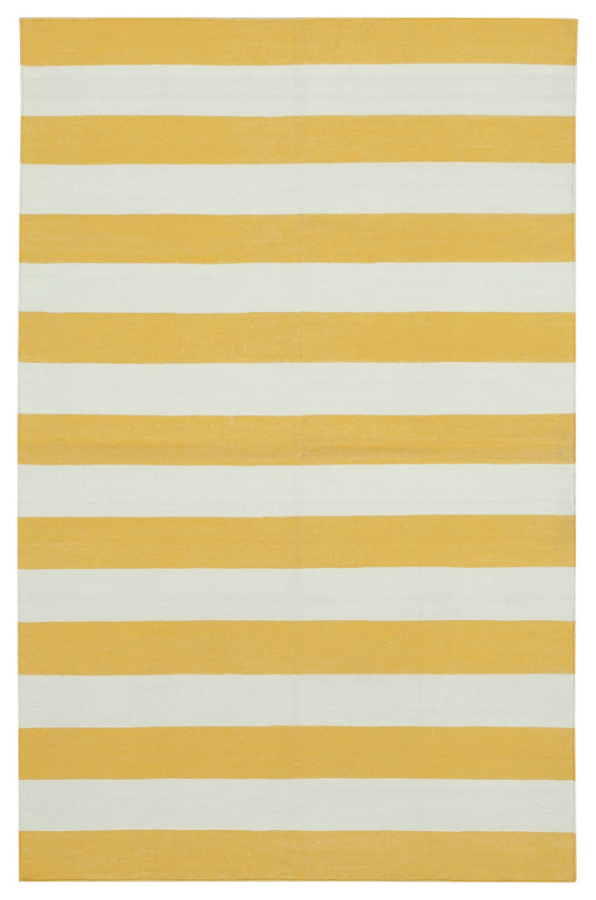 Rug N Carpet - Handmade Wool 3' 6'' x 5' 6'' Flatweave Dhurrie Kilim Rug
