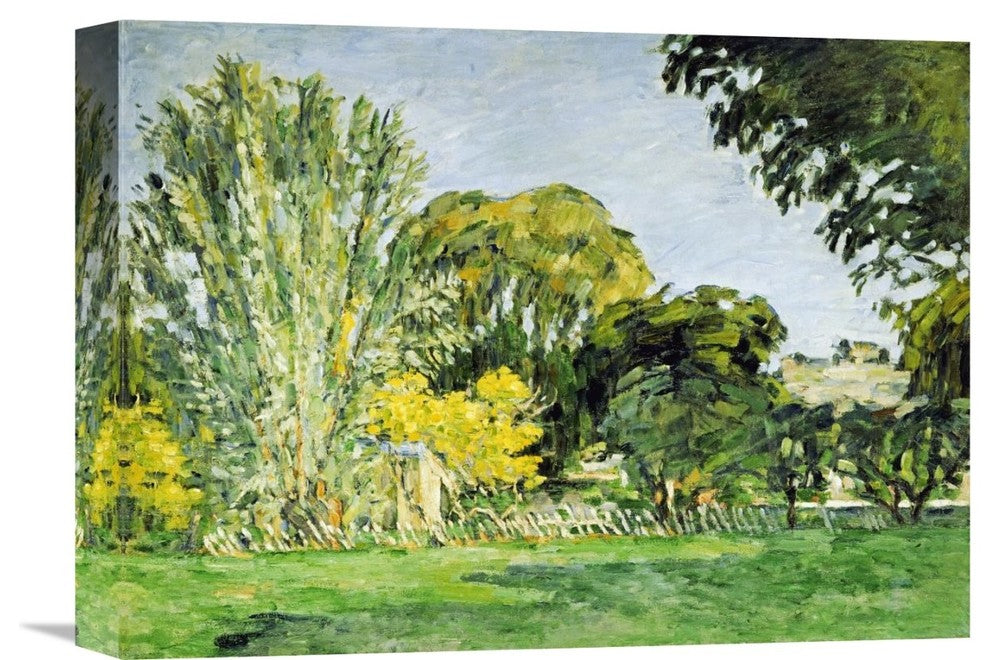 "Trees at Jas de Bouffan" Stretched Canvas Giclee by Paul Cezanne, 16"x12"